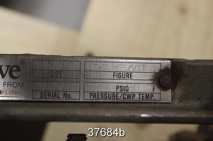 Used Rovalve 3" Hand Operated Knife Gate Valve, S17-D MSS/VIT #37684