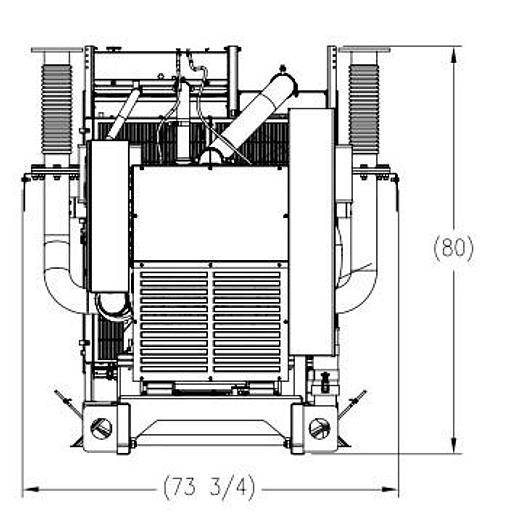 New MTU 500 kW Diesel Standby Generator Set