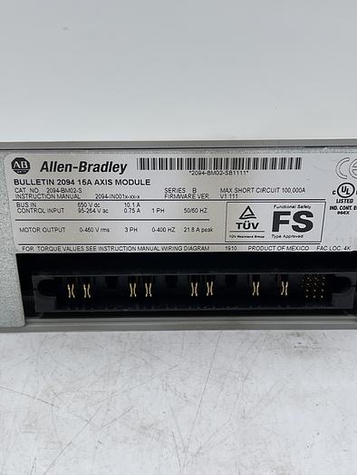 Used Allen-Bradley 2094-BM02-S Ser B 