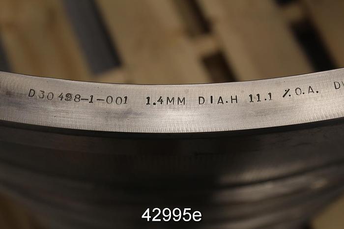 Unused Voith Sulzer MSM 08/08 Chromed Pressure Screen Basket with .055" Holes #42995