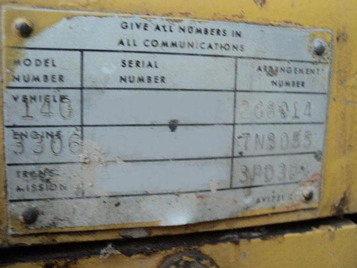 Used 1980 Caterpillar 14G Motorgrader - Sold