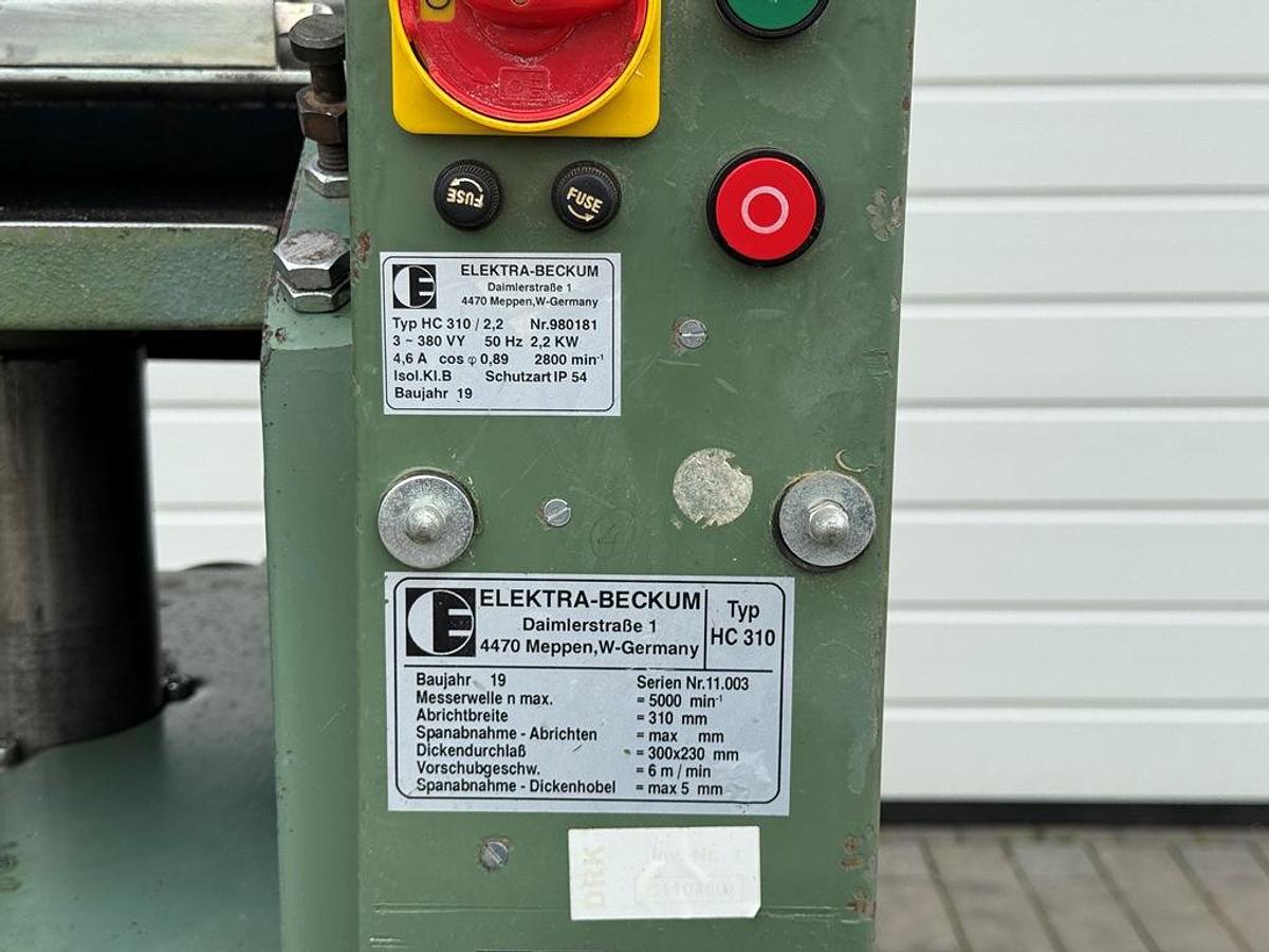 Gebraucht Dickenhobelmaschine Elektra-Beckum Typ HC 310