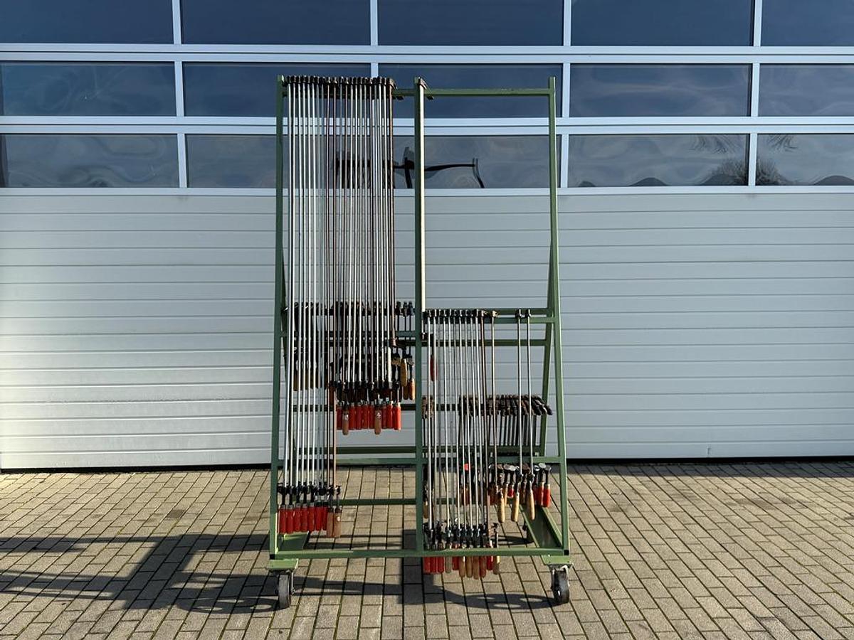 Gebraucht Posten Schraubzwingen mit Wagen