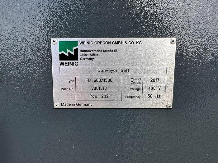 Gebraucht 1300057 3 Förderbänder Weinig / Grecon FB 600