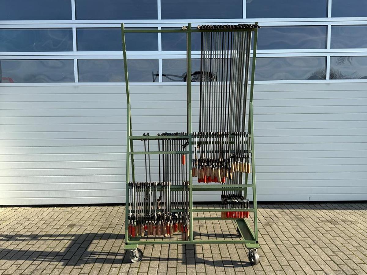 Gebraucht Posten Schraubzwingen mit Wagen