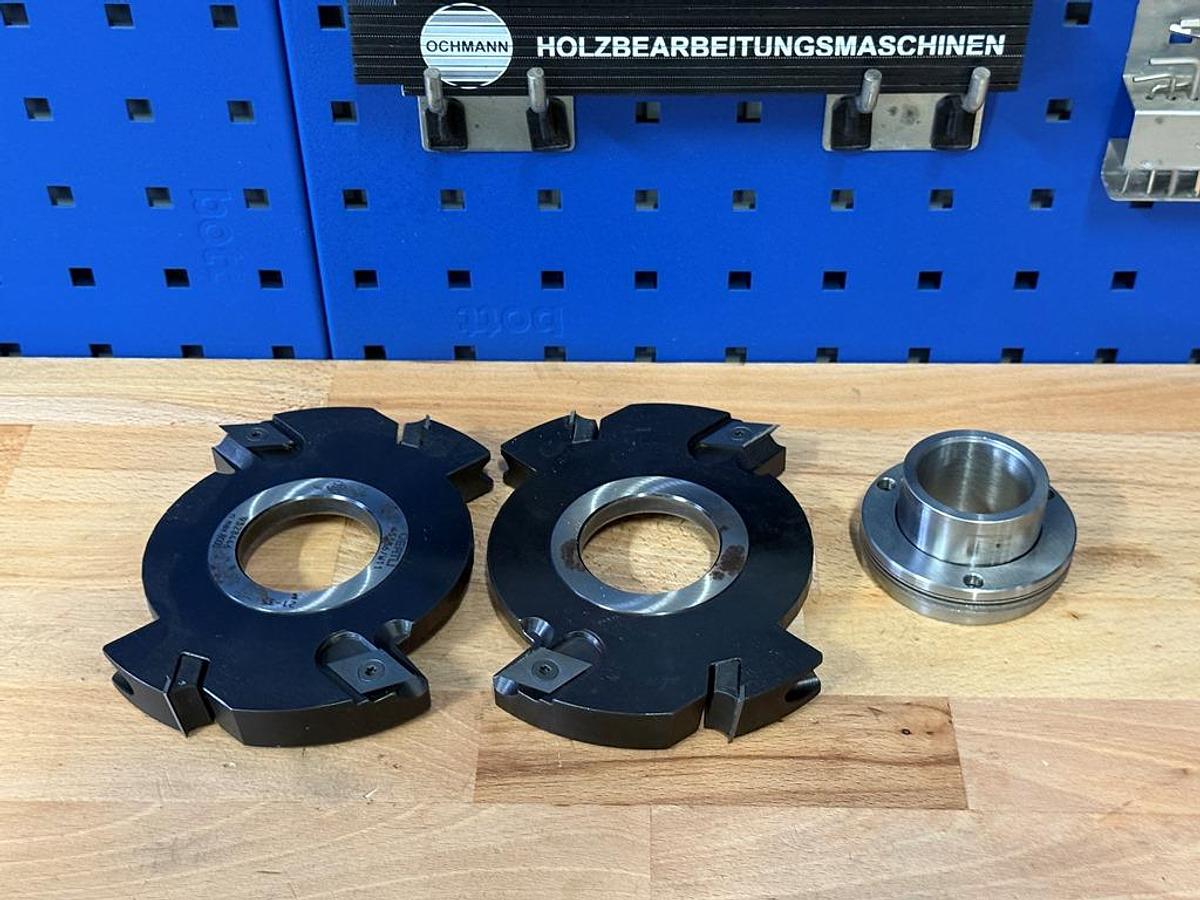 Neuwertig Verstell-Nut-Fräser Örtli mit Buchse und Zwischenringen