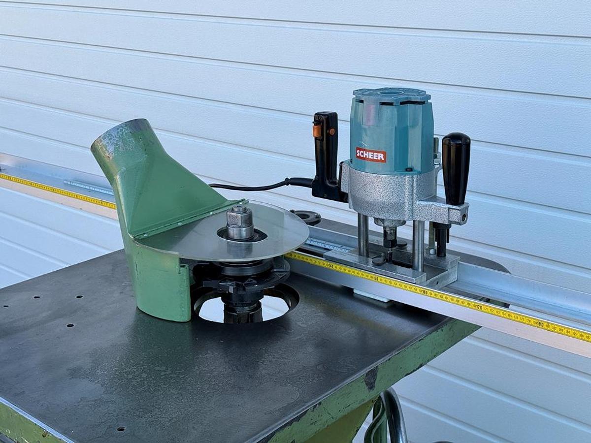 Gebraucht Tischfräse Bäuerle SFM 0 mit Ausrüstung zur Herstellung von Rundbögenfenstern