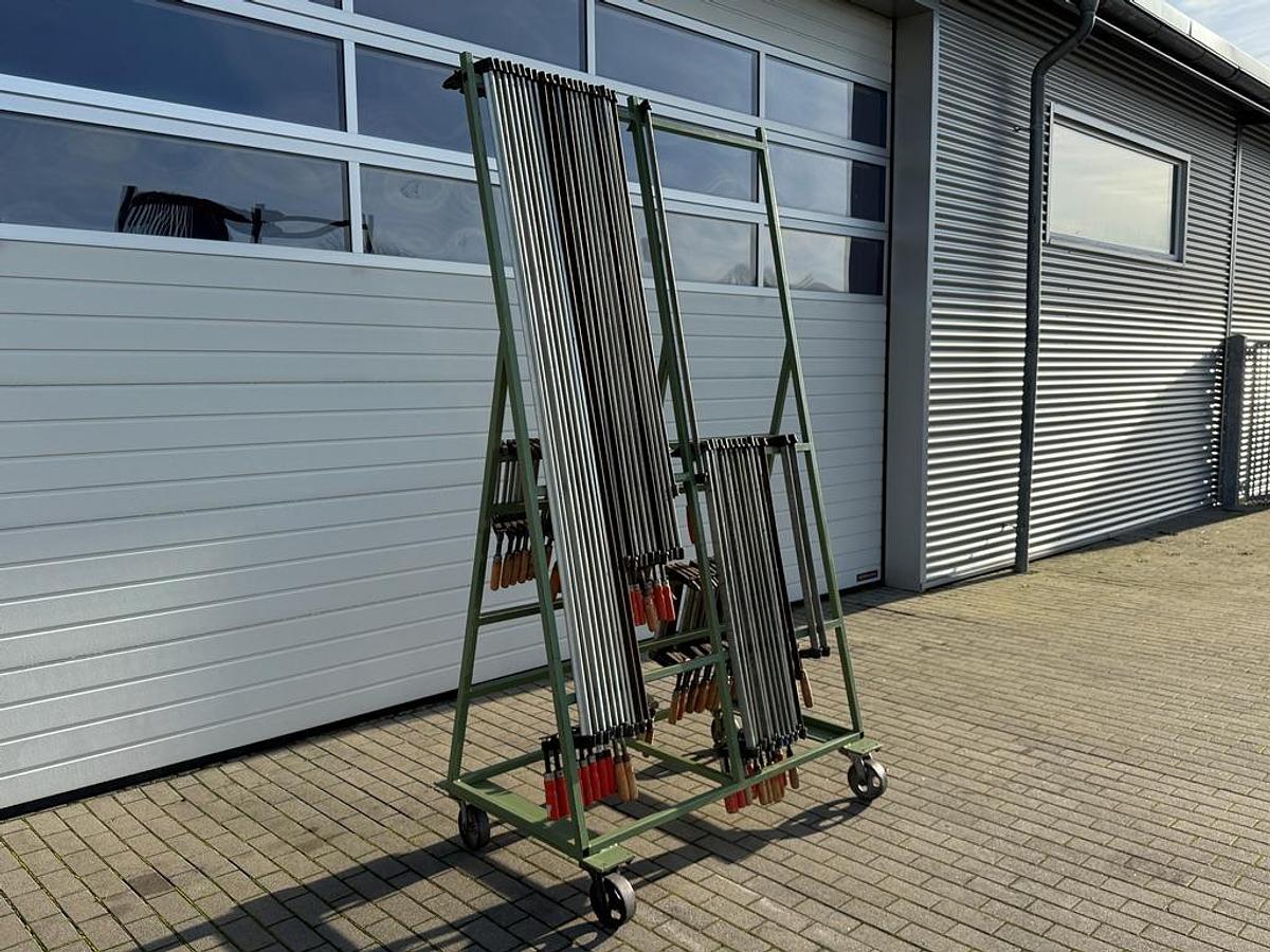 Gebraucht Posten Schraubzwingen mit Wagen