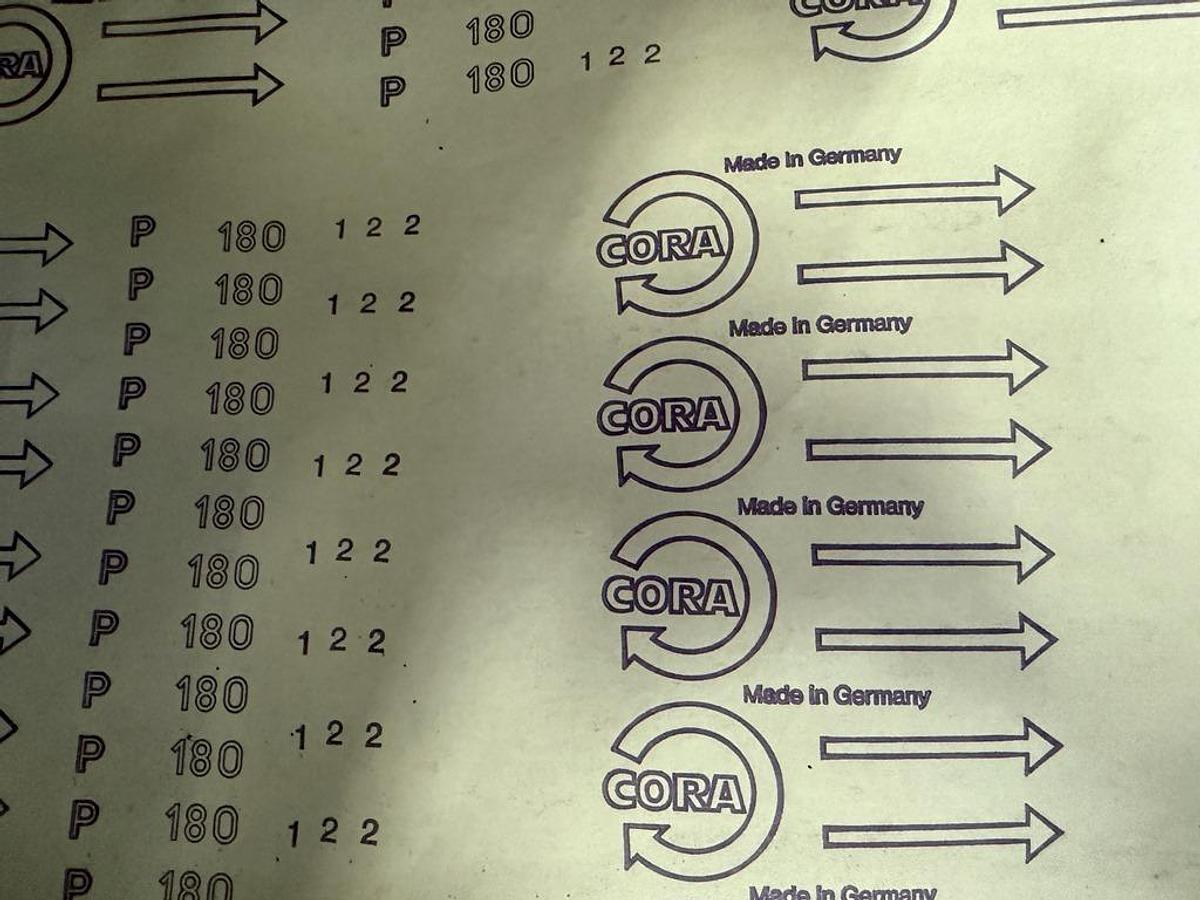 Gebraucht Rolle Schleifpapier Cora