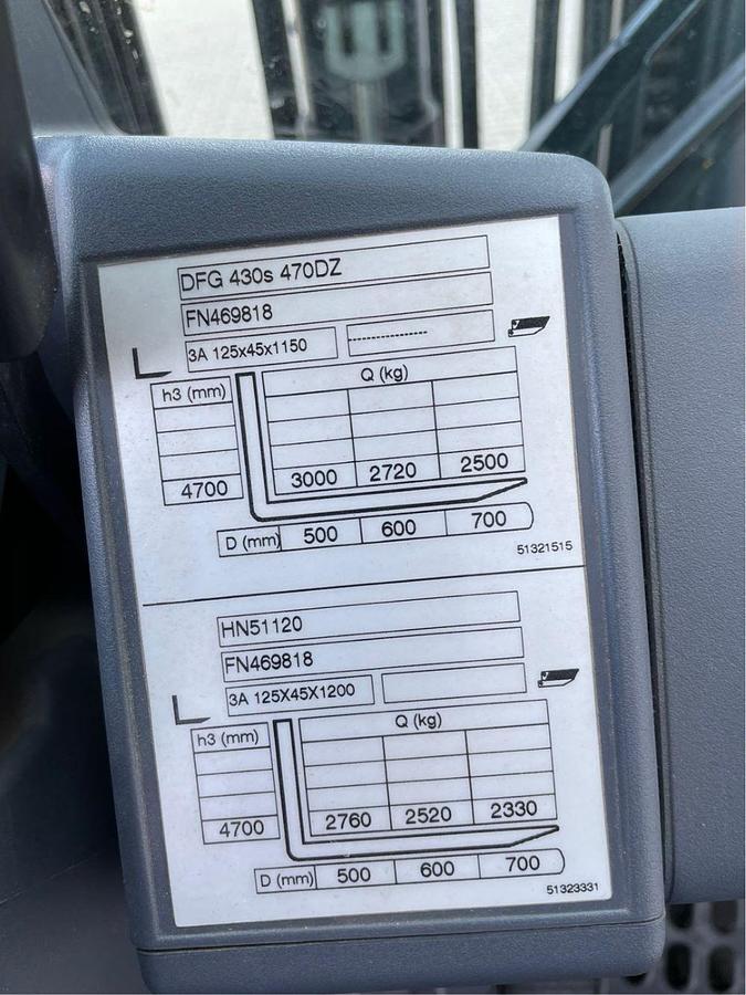 Gebraucht Gabelstapler Jungheinrich Typ DFG 430s SP G+E 120-470 DZ