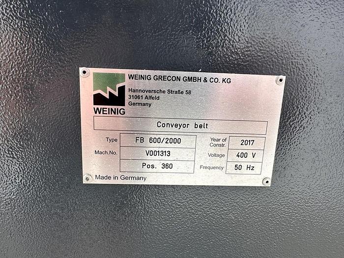 Gebraucht 1300057 3 Förderbänder Weinig / Grecon FB 600