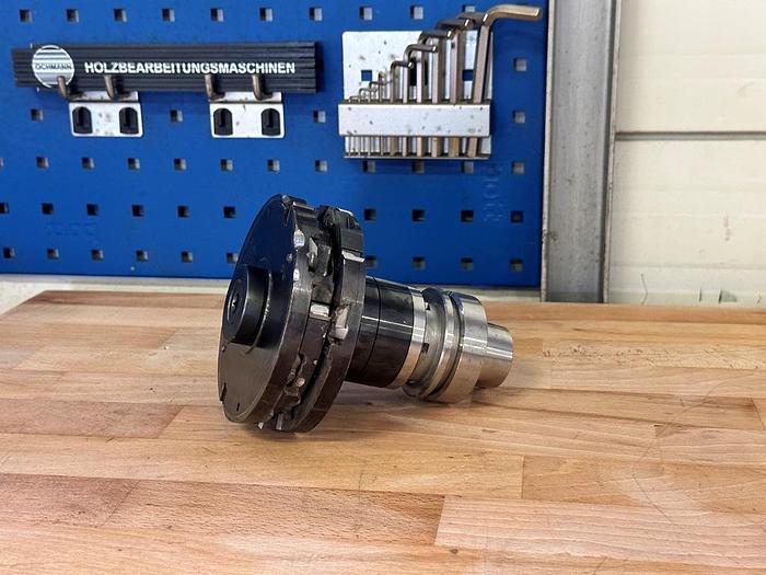 Gebraucht CNC Doppel Falzfräser mit  Leuco mit Fräsdorn Leuco HSK 63F