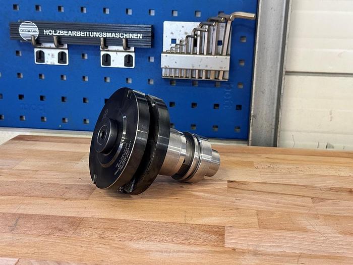 Gebraucht CNC Doppel Falzfräser Leuco mit Fräsdorn Leuco HSK 63F