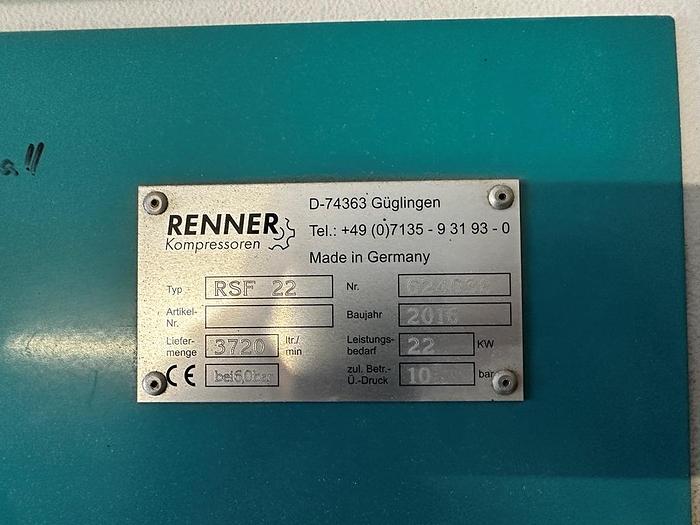 Gebraucht Kompressor Anlage Renner RSF 22