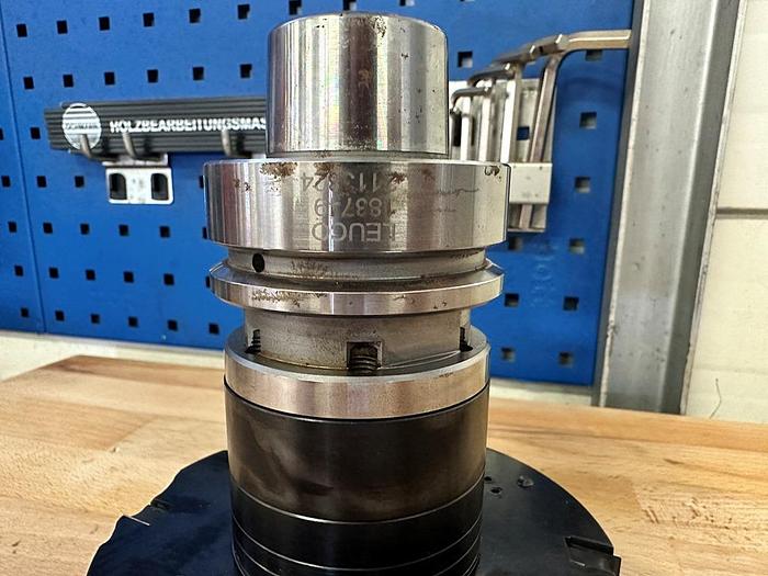 Gebraucht CNC Doppel Falzfräser mit  Leuco mit Fräsdorn Leuco HSK 63F