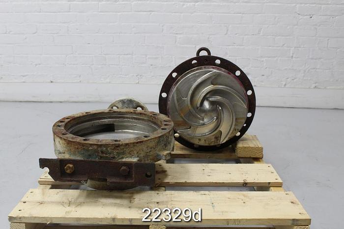 Used Goulds 3196 Pump, 2X3X10, Stainless Steel Casing, 5-Vane, Cast No.: 2658 #22329