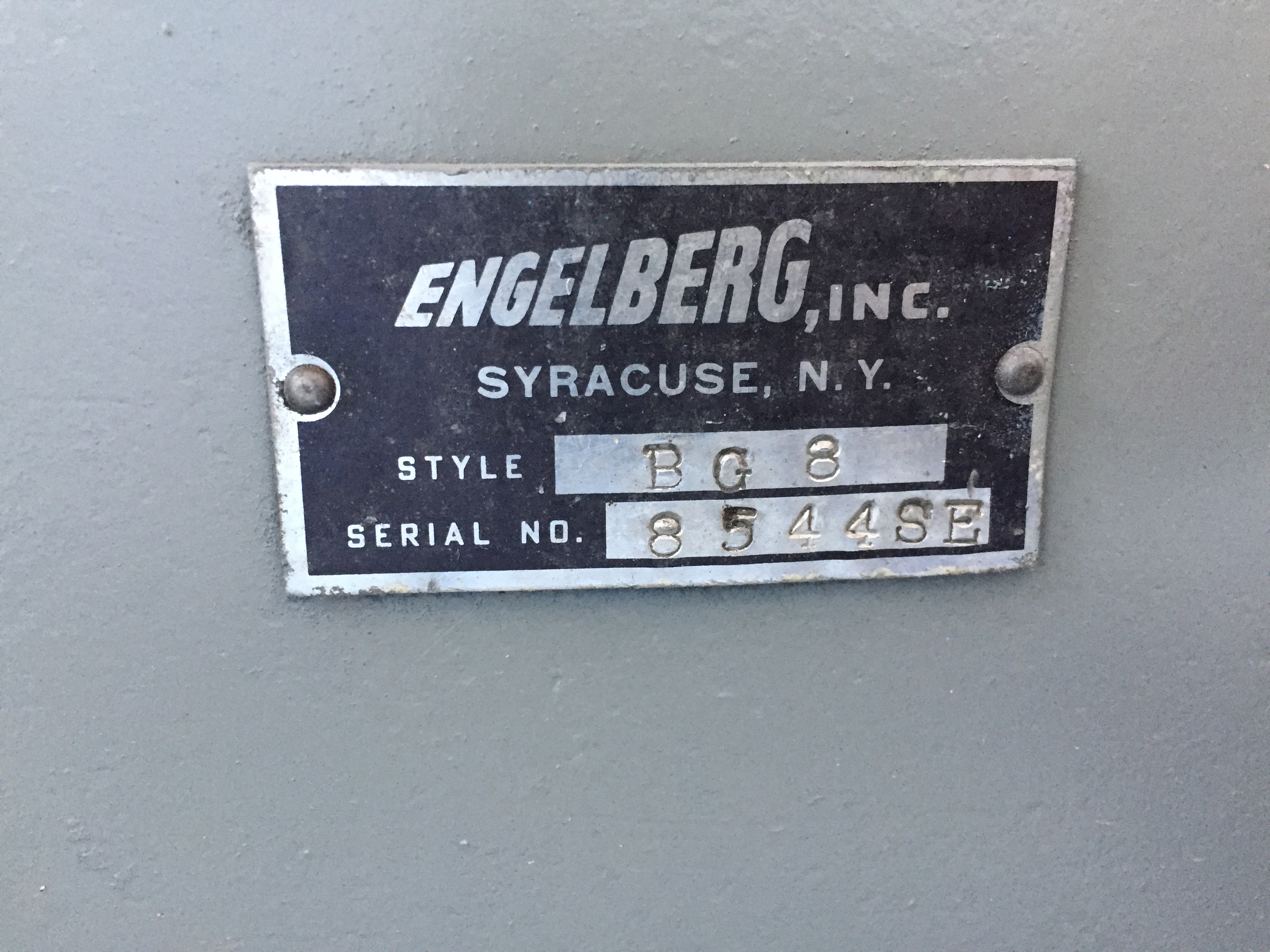 Used 8" Sundstrand Belt Grinder