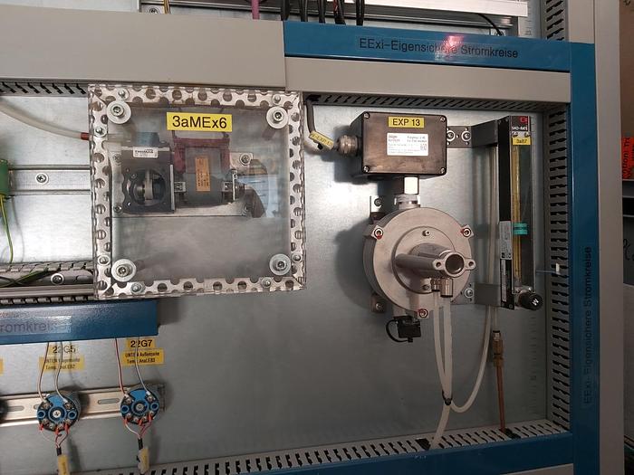 Usado Estación de medición de gas completa, incluido Polytron 2 IR Ex 334 Dräger, usada