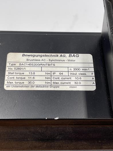 Used Bewegungstechnik BAC145S20/3/RA/TB/TS