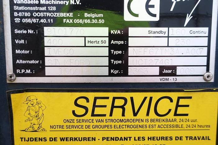 Used 2009 Himoinsa - 160 KVA