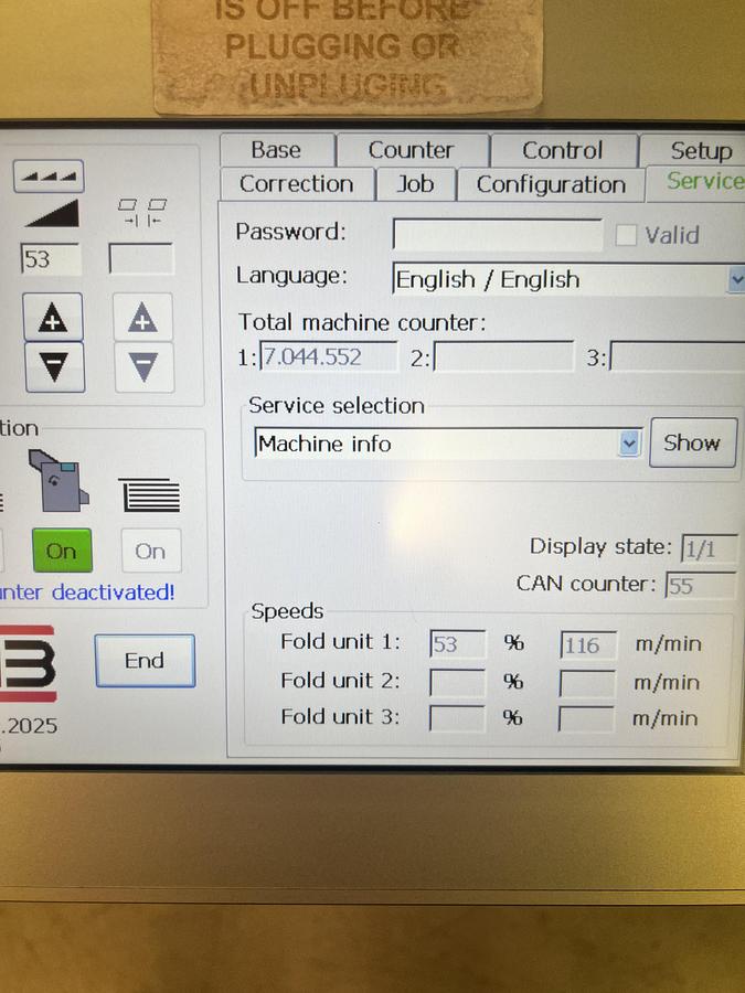 Refurbished 2022 Mathias Bauerle MB PrestigeNet 52/4/4 SRT inline folding machine