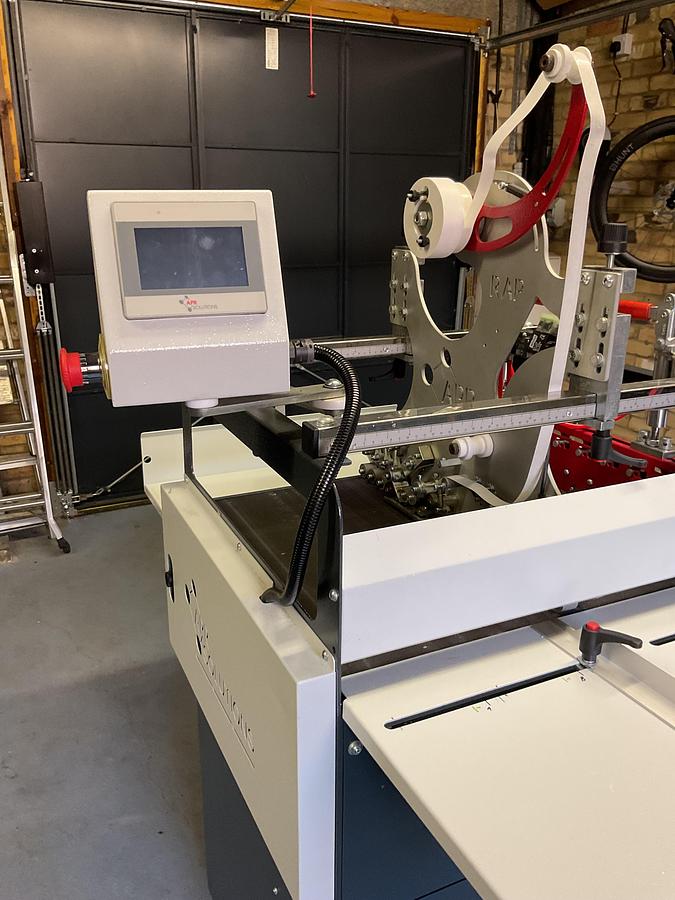 Used APR Athos Mini semi automatic taping machine