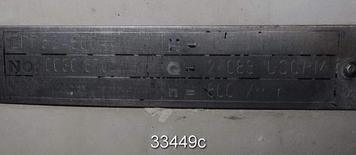 Used Sulzer ZPP52-600 Split Case Pump #33449