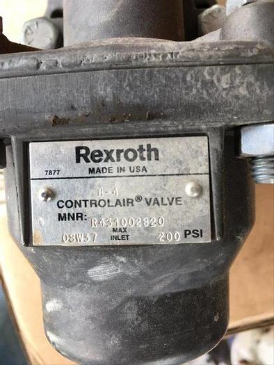 Used 0 Rexroth H-6 CONTROLAIR VALVE R431002820