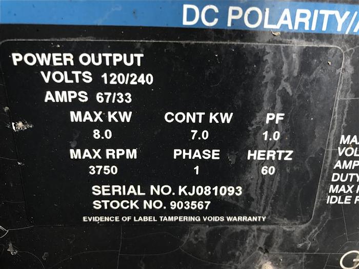 Used 1998 Miller Trailblazer 251 Welder - Pending Sale