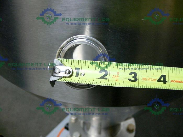 Used Industrial Powder Hopper w/ SEW-Eurodrive SAF67 AM143 Gear Reducer & 1HP Motor