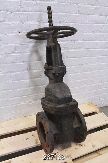 Used Mueller 6" Outside Stem And Yoke Hand Operated Knife Gate Valve #28718