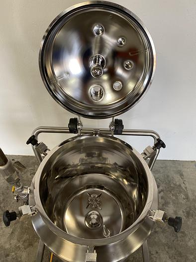 Used T&C  100 Liter Stainless Steel 45 PSI Jacketed Reactor w/ Agitator & Load Cells