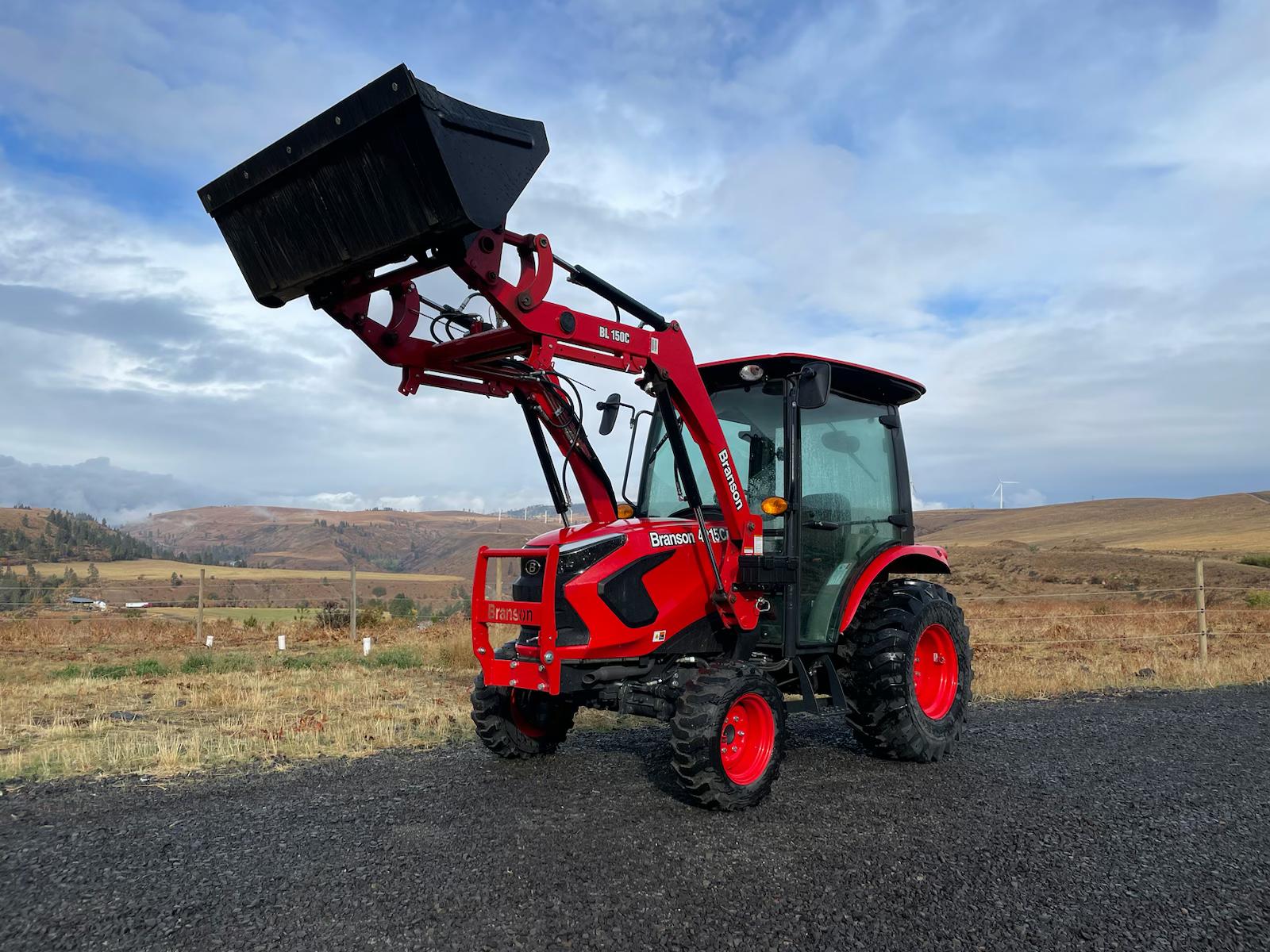 Used 2022 Branson (TYM) 4215 CH 42hp 4x4 Diesel Tractor with loader and backhoe