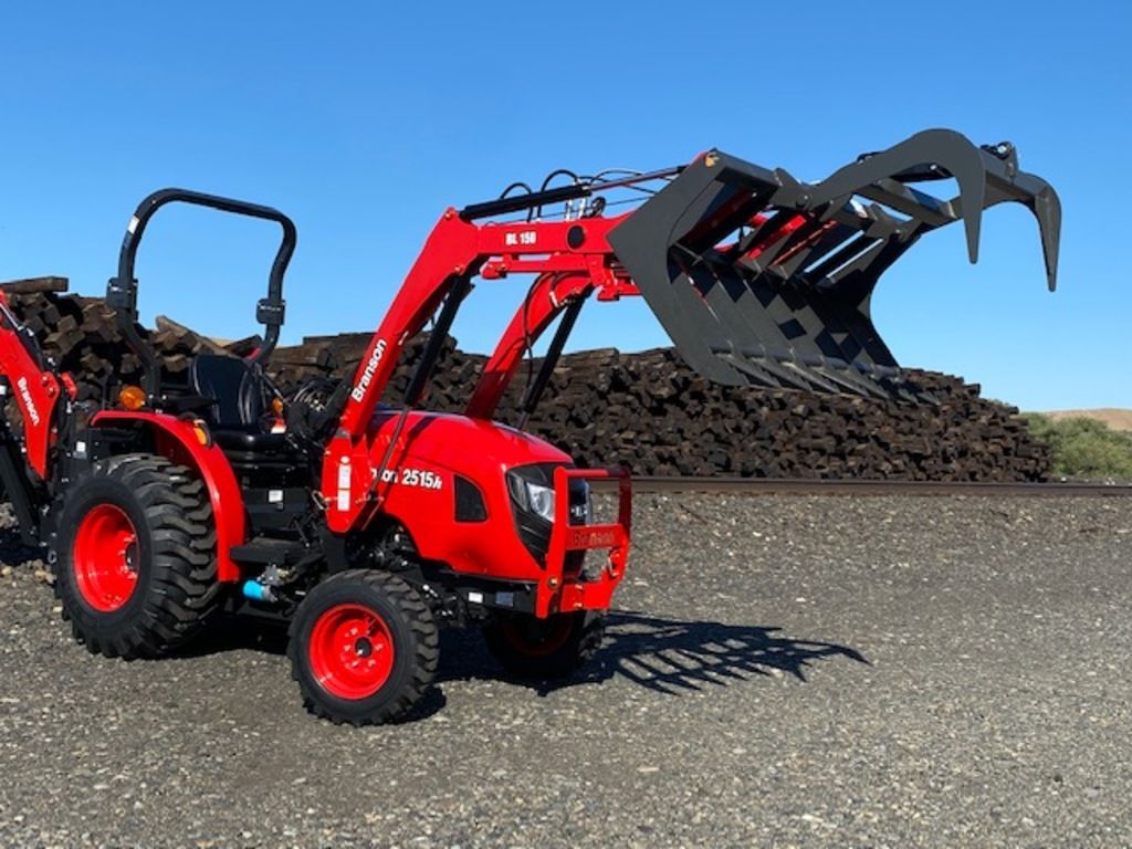 Titan Single Cylinder Skid Steer Quick Connect Hydraulic Grapple