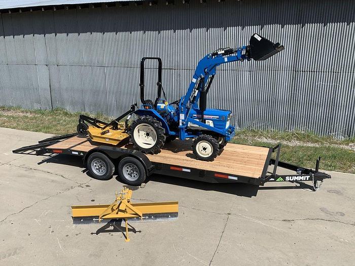 Used Diesel 4x4 Yanmar Tractor 20HP Trailer Package 1