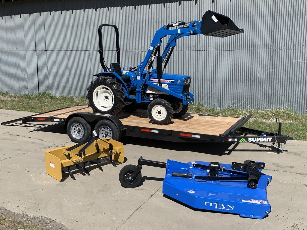 Used Diesel 4x4 Yanmar Tractor 23-28hp Trailer Pkg 2 (Medium)