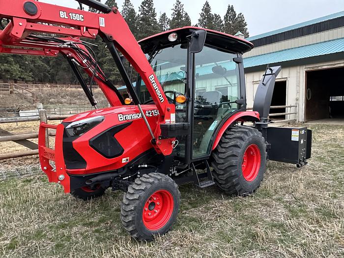 Used 4215 CH 42hp (4 cylinder) 4x4 Diesel Tractor with Loader and Snow Gear
