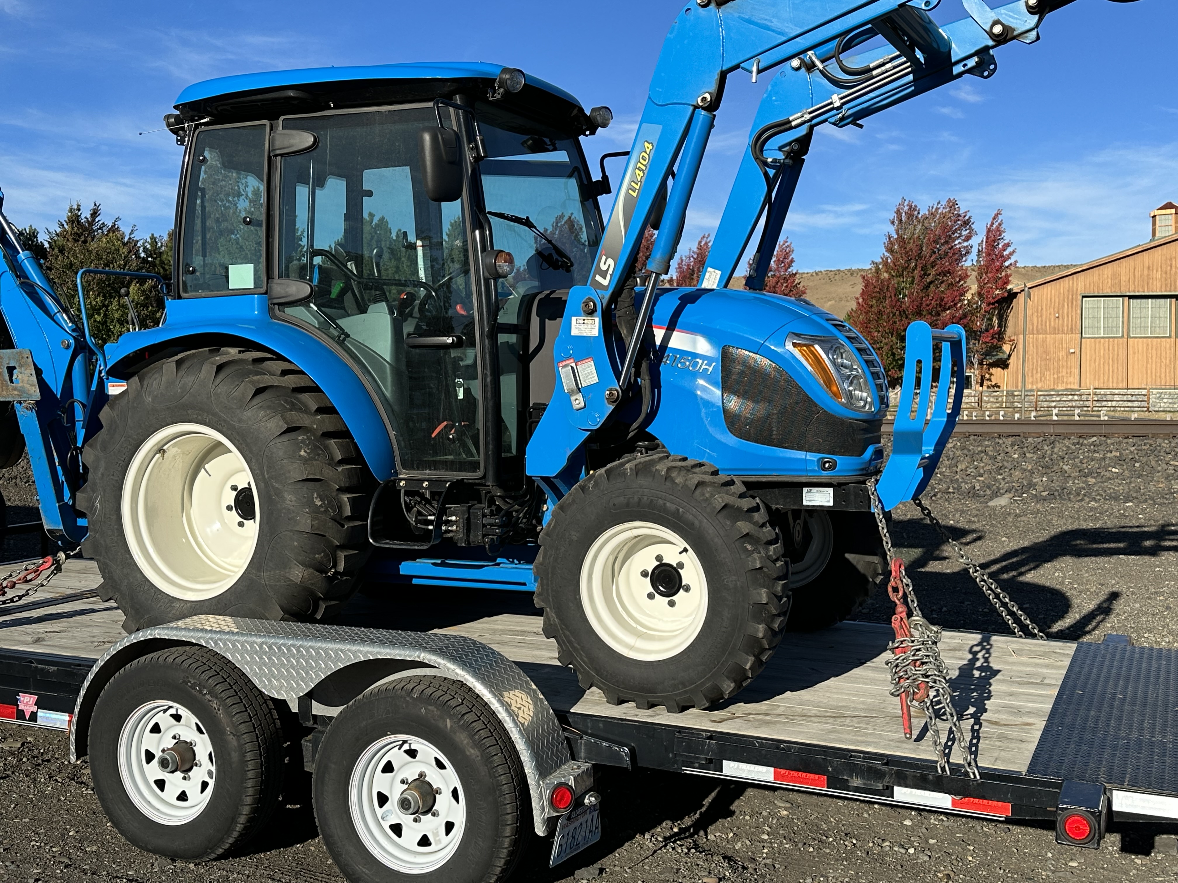 Used 2017 LS CAB XR4150 50hp 4x4, LS LL4104 loader, LS LB2105 Backhoe & 10K PJ Tilt Trailer