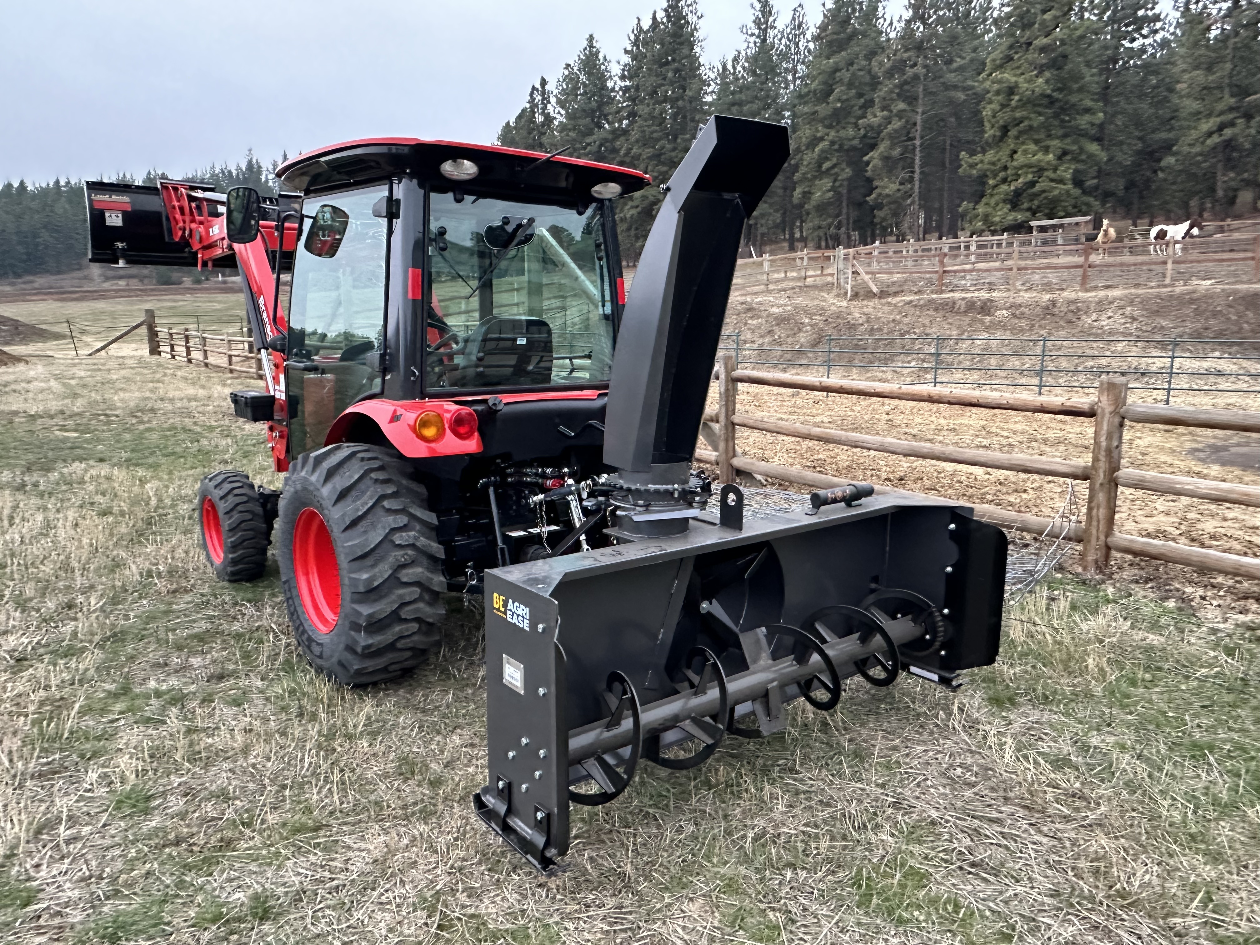 Used 4215 CH 42hp (4 cylinder) 4x4 Diesel Tractor with Loader and Snow Gear