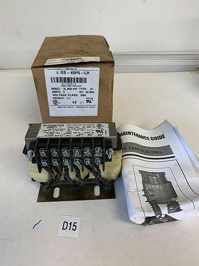 New Automation Direct GS-45PO-LR Iron Core Reactor Amp:8 Type:JR Fast Shipping!
