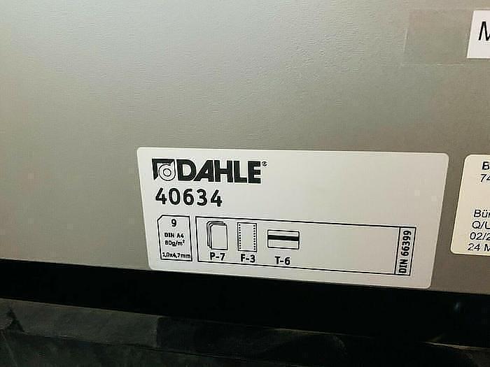Used Dahle 40634 , Aktenvernichter Paper Shredder , geprüft / tested