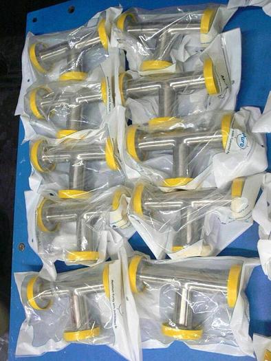 Used MaxPure TEG76L1.0-PL Stainless Steel Tee, 1" Ferrule T Pipe  Sanitary