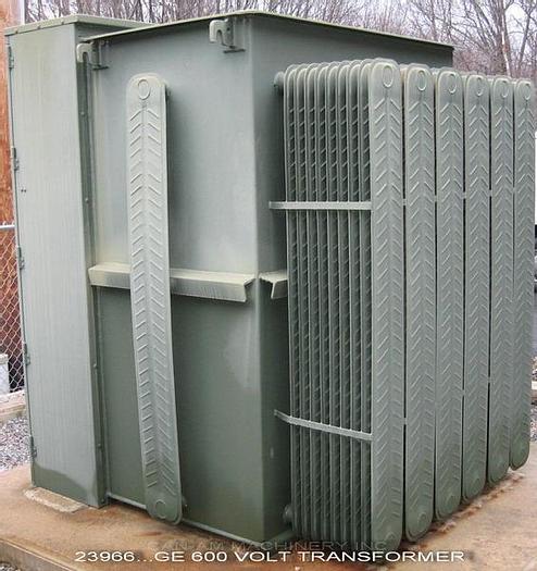 Used General Electric GEI-79025 3750 Kva V, 13,800 Volt To 600 Volt Transformer, Primary Taps 13,110V To 14,490 V. Impedance 6.04% At 85 Degrees C, Hv Winding Aluminum, Lv Winding Copper #23966