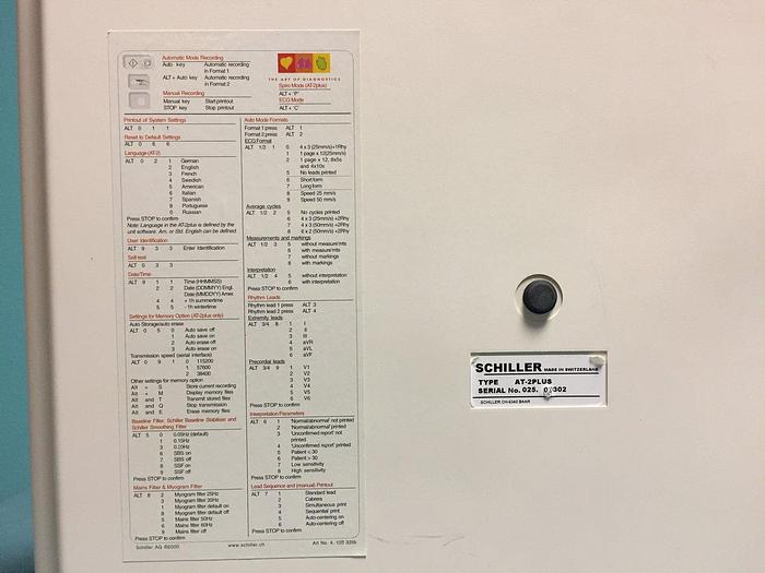 Used Schiller EKG Gerät Cardiovit AT2 Plus mit Patientenkabel