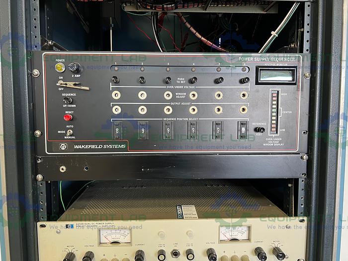 Used Power Ten Inc 3450D-4050, 3450D-10100, 3400d-7.5250 w/ Wakefield Utility Rack