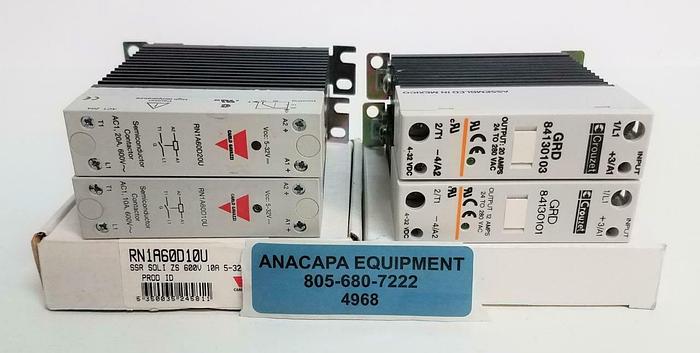 Used Crouzet Carlo Gavazzi LOT of 4 Solid State Relay DC Operated (4968)