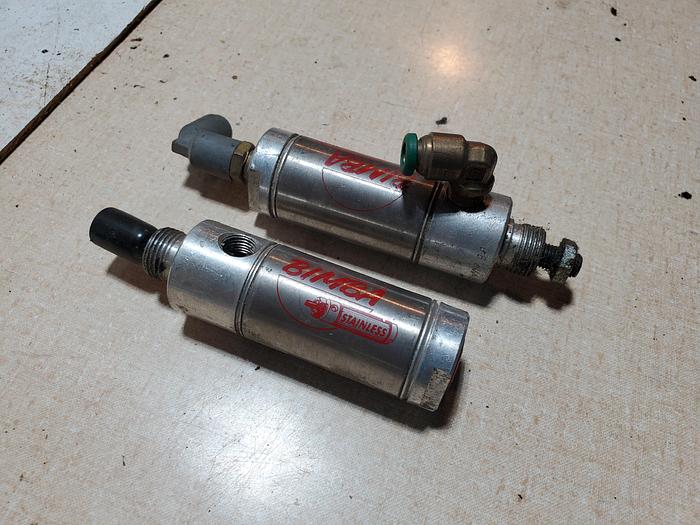 Used (Lot of 2) Bimba 090.5-D Pneumatic Cylinder, 1/2" Stroke