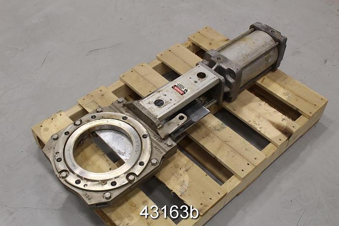 Used Stafsjo 10" Air Operated Knife Gate Valve #43163