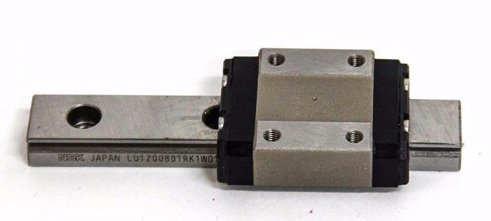 Used NSK Linear Rail LU120080TRKW01PN1 41-083 Ball Bearing with H2O, 9" Track (4195)