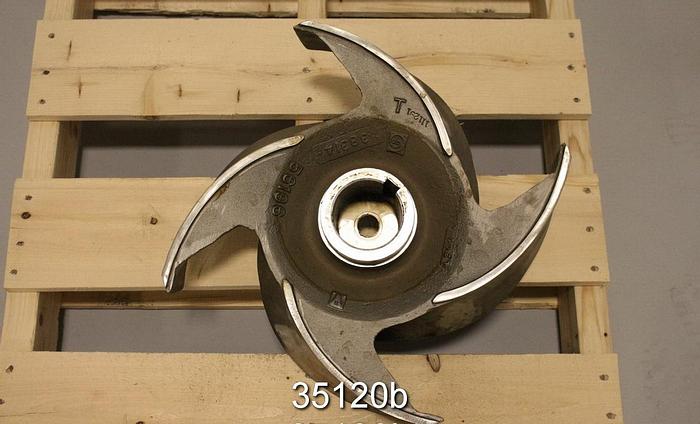 Unused Goulds 3175 Pump Impeller, 8x18x18H, 4 Vane, 18" Diameter #35120